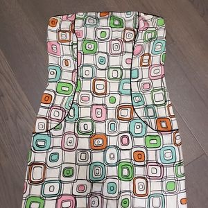 ☮ 60's Style Pamela Brown Strapless Retro …